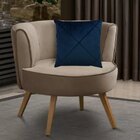 Kit 2 Capas Para Almofada Drapeada Em Veludo Quadrada 43x43 C