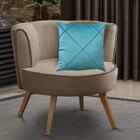 Kit 2 Capas Para Almofada Drapeada Em Veludo Quadrada 43x43 C