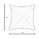 Kit 2 Capas Para Almofada Drapeada Em Veludo Quadrada 43x43 C