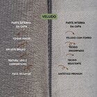 Kit 2 Capas Para Almofada Drapeada Em Veludo Quadrada 43x43 C