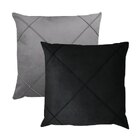 Kit 2 Capas Para Almofada Drapeada Em Veludo Quadrada 43x43 C