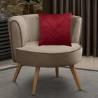 Kit 2 Capas Para Almofada Drapeada Em Veludo Quadrada 43x43 C