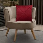 Kit 2 Capas Para Almofada Drapeada Em Veludo Quadrada 60x60 B