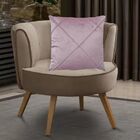 Kit 2 Capas Para Almofada Drapeada Em Veludo Quadrada 60x60 R