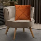 Kit 2 Capas Para Almofada Drapeada Em Veludo Quadrada 60x60 T