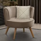 Kit 2 Capas Para Almofada Drapeada Em Veludo Quadrada Bege