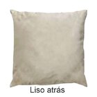 Kit 2 Capas Para Almofada Drapeada Em Veludo Quadrada Bege