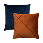 Kit 2 Capas Para Almofada Drapeada Em Veludo Quadrada Terraco