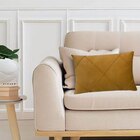 Kit 2 Capas Para Almofada Drapeada Em Veludo Retangular 60x40