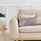 Kit 2 Capas Para Almofada Drapeada Em Veludo Retangular Rosa