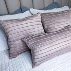 Kit 2 Capas Para Almofada Drapeada Line Em Veludo Quadrada 50