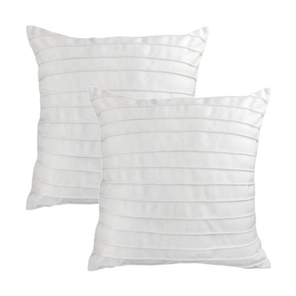 Kit 2 Capas Para Almofada Drapeada Line Em Veludo Quadrada Br