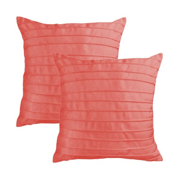 Kit 2 Capas Para Almofada Drapeada Line Em Veludo Quadrada Ro