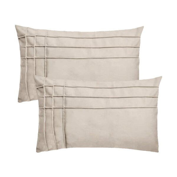 Kit 2 Capas Para Almofada Drapeada Line T Retangular Em Velud