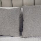 Kit 2 Capas Para Almofada Em Bouclé Quadrada Cinza Claro