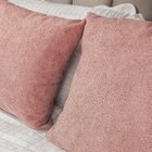 Kit 2 Capas Para Almofada Em Bouclé Quadrada Rose