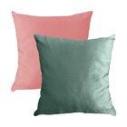 Kit 2 Capas Para Almofada Em Veludo Liso Quadrada 50x50 Verde