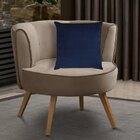 Kit 2 Capas Para Almofada Em Veludo Liso Quadrada 60x60 Azul