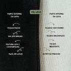 Kit 2 Capas Para Almofada Em Veludo Liso Quadrada Preto