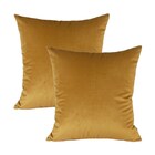 Kit 2 Capas Para Almofada Em Veludo Liso Quadrada Várias Core