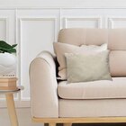 Kit 2 Capas Para Almofada Em Veludo Liso Retangular Bege