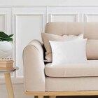 Kit 2 Capas Para Almofada Em Veludo Liso Retangular Branco