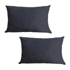 Kit 2 Capas Para Almofada Em Veludo Liso Retangular Cinza Chu