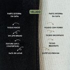 Kit 2 Capas Para Almofada Em Veludo Liso Retangular Preto