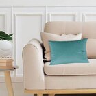 Kit 2 Capas Para Almofada Em Veludo Liso Retangular Tiffany