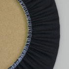 Kit 2 Capas Sousplat Oxford Liso Preto Com Base Mdf