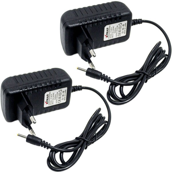 Kit 2 Carregador Fonte De Tablet Pino Fino 2,5x0,7mm Bivolt