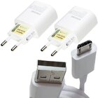 Kit 2 Carregadores Original Celular Samsung Micro Usb Branco