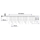 Kit 2 Cascata 400 Leds 10m 8 Funções Branco Quente Fio Branco