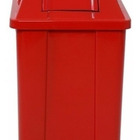 Kit 2 Cesto Quadrado Com Tampa Vai E Vem 60 Litros