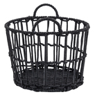 Kit 2 Cestos Bueno Preto de Fibra Mek