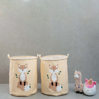 Kit 2 Cestos Organizadores Infantis Roupas E Brinquedos De Li