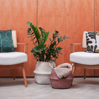 Kit 2 Cestos Organizadores Multiuso Decorativo Branco E Verme