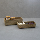 Kit 2 Cestos Organizadores Multiuso Decorativo Seagrass - Oik