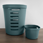 Kit 2 Cestos Organizadores Para Lavanderia 46l E 4l Cestos Mu