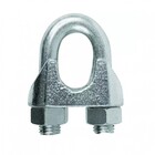 Kit 2 Clips Grampado Para Cabo De Aço 3mm 1/8''