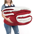 Kit 2 Coberdrom Edredom Vermelho Coberdrom Cobertor Queen Siz