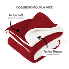 Kit 2 Coberdrom Edredom Vermelho Coberdrom Cobertor Queen Siz