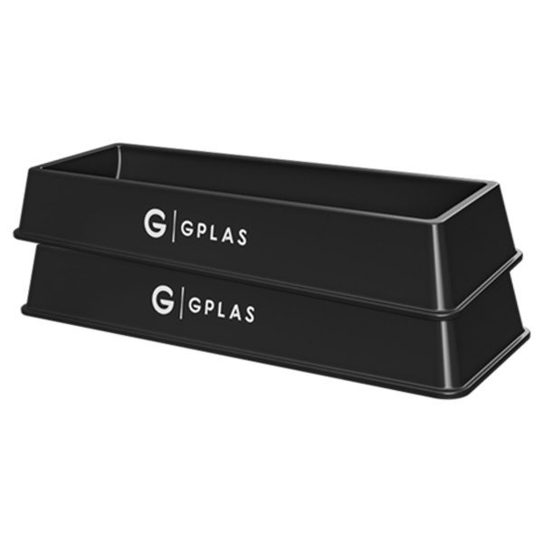 Kit 2 Comedouros Para Animais 25l Preto Gplas