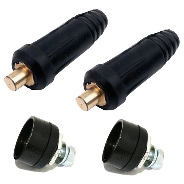 Kit - 2 Conector Engate Rápido Para Inversora De Solda 13mm M