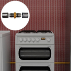 Kit 2 Conexão União De Tubos P/ Gás 16mm Pex Multicamadas