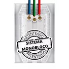 Kit 2 Conjunto 3 Tomadas Branca Monobloco 2p+t 10a 250v 4x2