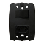 Kit 2 Conjunto Interruptor Simples + Tomada 20a 250v Preta