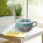 Kit 2 Consumê Jumbo Porcelana Xícara Grande Sopa Cereal 750 M