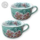 Kit 2 Consumê Jumbo Porcelana Xícara Grande Sopa Cereal 750 M