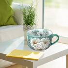 Kit 2 Consumê Jumbo Porcelana Xícara Grande Sopa Cereal 750 M